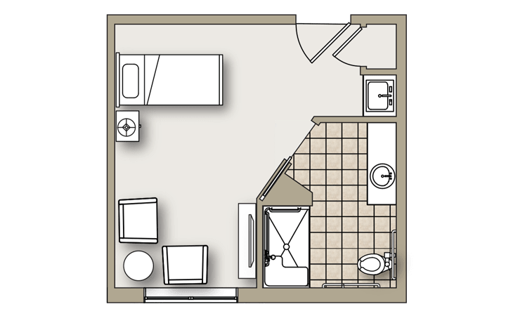Studio B floor plan